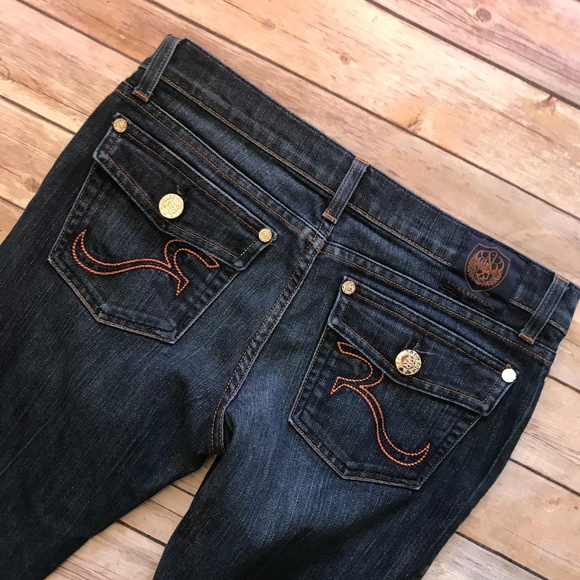 Rock & Republic Denim - Rock & Republic Orange R Kurt Jeans Blue Flare 28